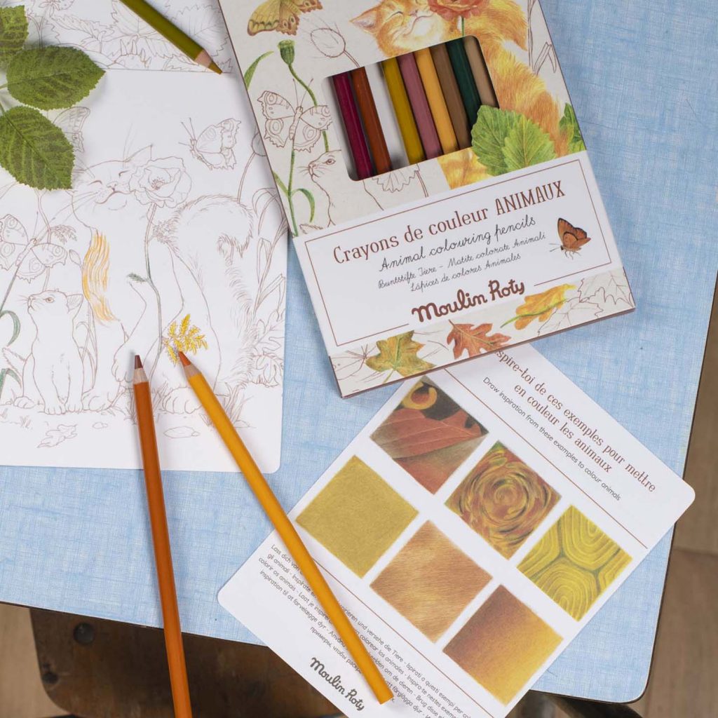 Le coffret de la collection sur la thématique le Jardinier et ces 3 coloriages