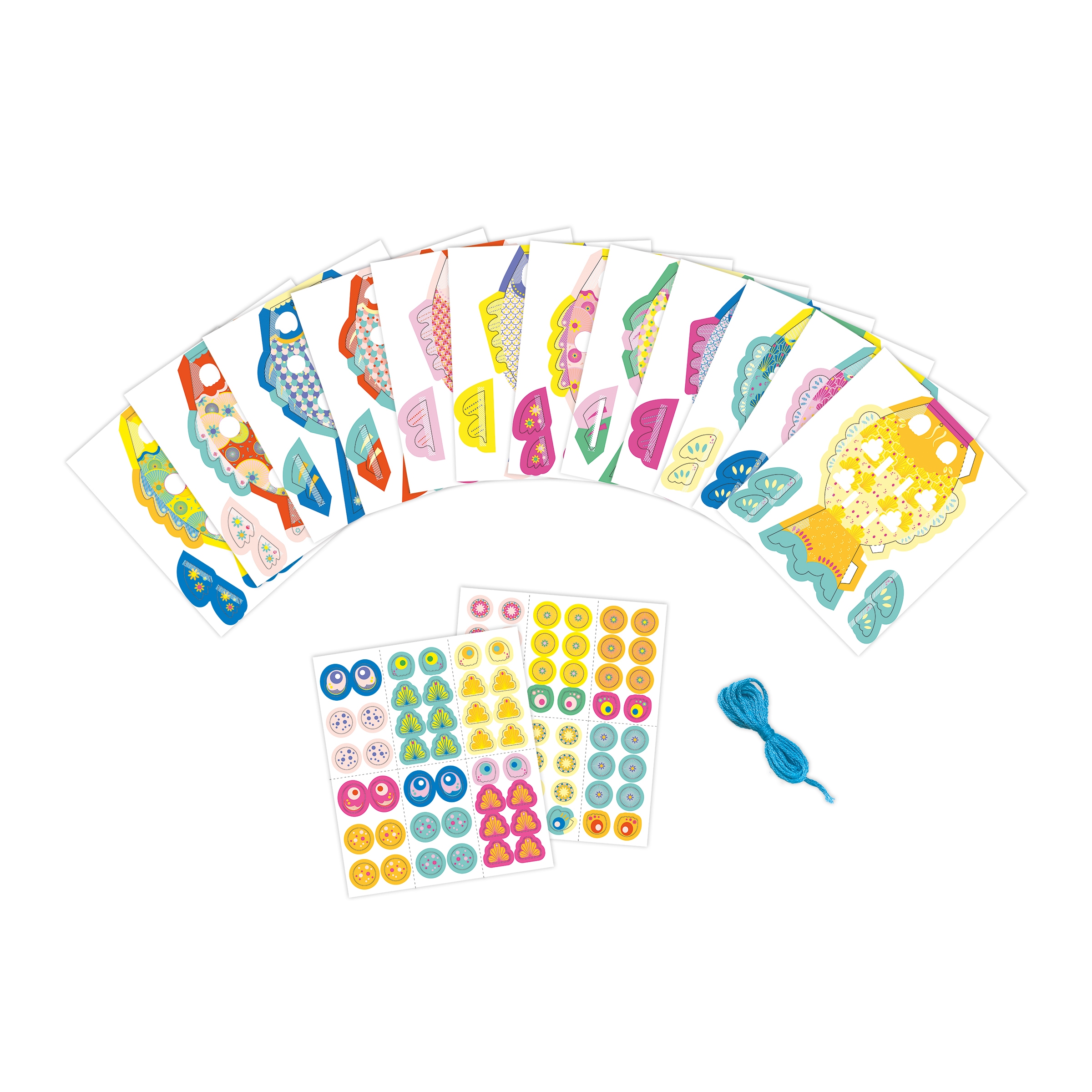 12 Poissons en papier a creer Janod