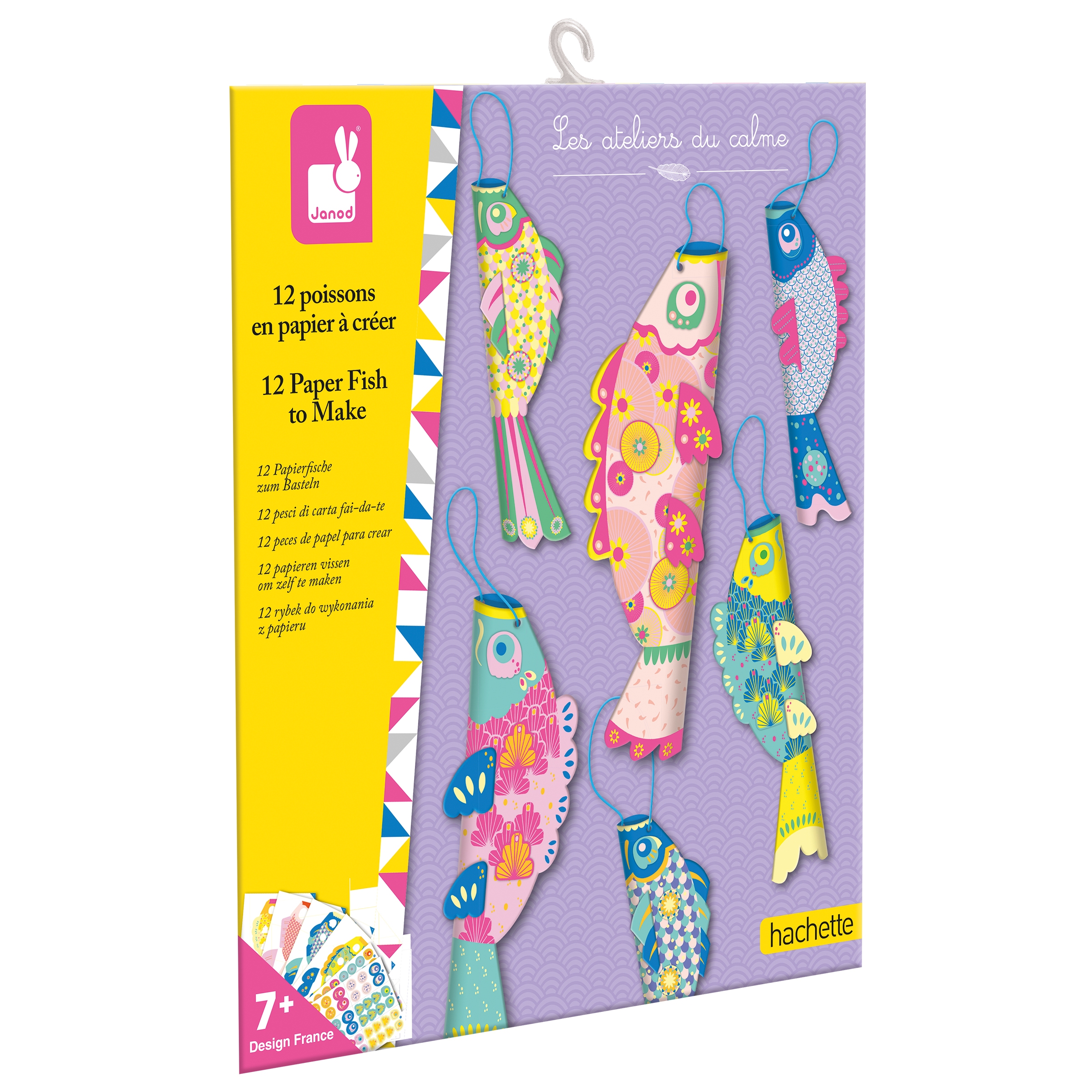 12 Poissons en papier a creer Janod