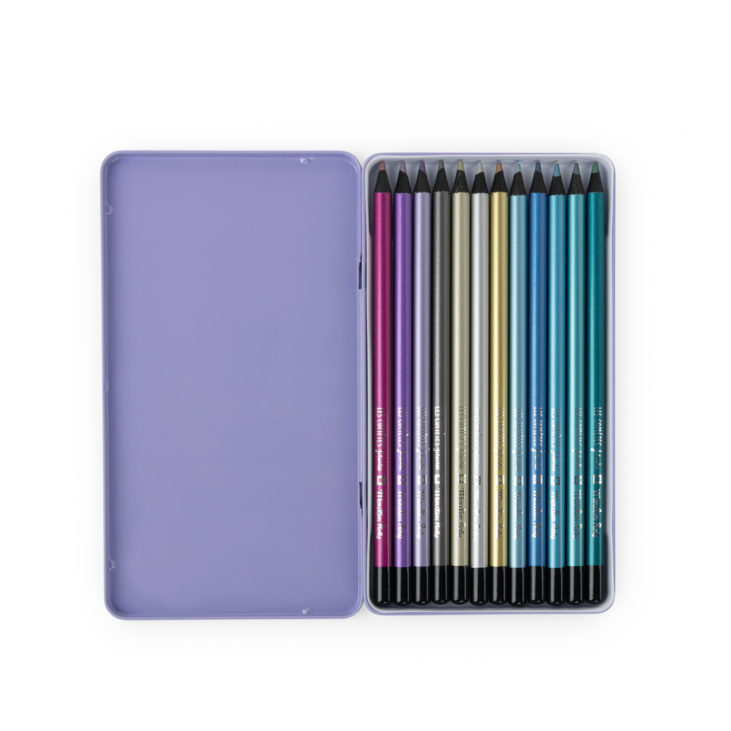 12 crayons de couleur metallises Les cometes filantes Moulin Roty