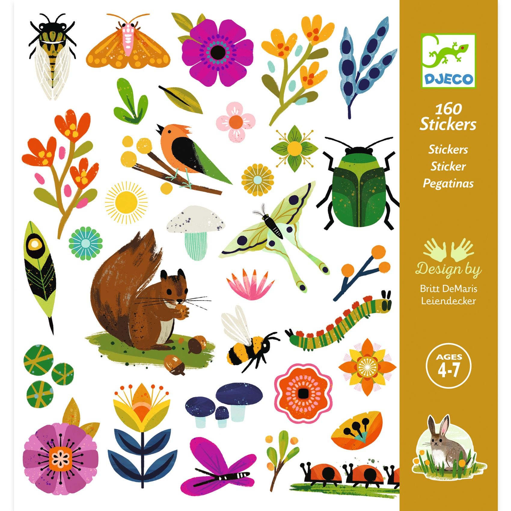160 Stickers Jardin Djeco