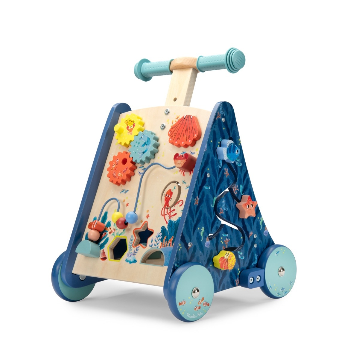 Chariot de marche d'activités Les aventures de Paulie Moulin Roty