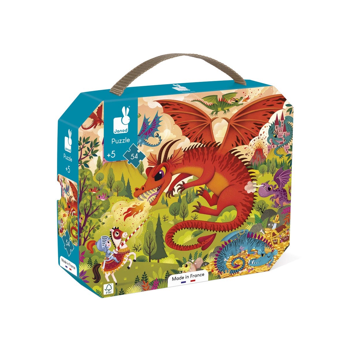 Puzzle royaume de dragons 54 pcs Janod