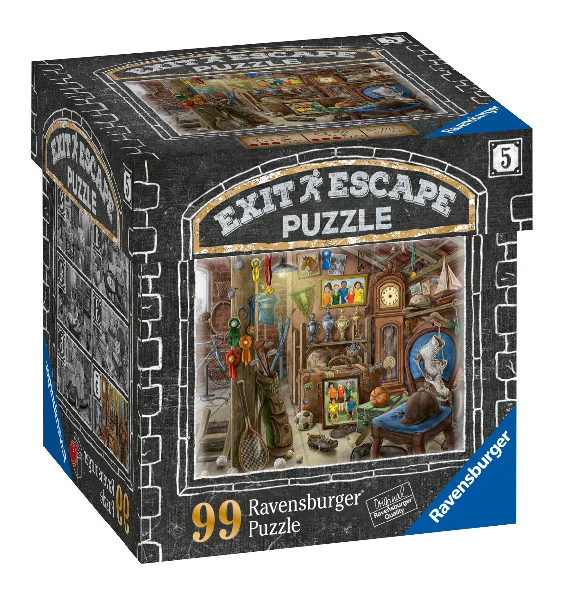 Puzzle Escape 99 Pièces Enigmes du Grenier du Manoir Ravensburger Neuf - vue 2