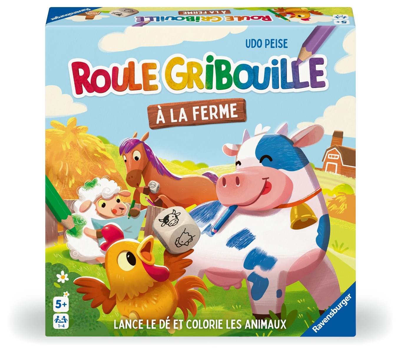 Jeu classique Ravensburger Roule Gribouille à la ferme - vue 2