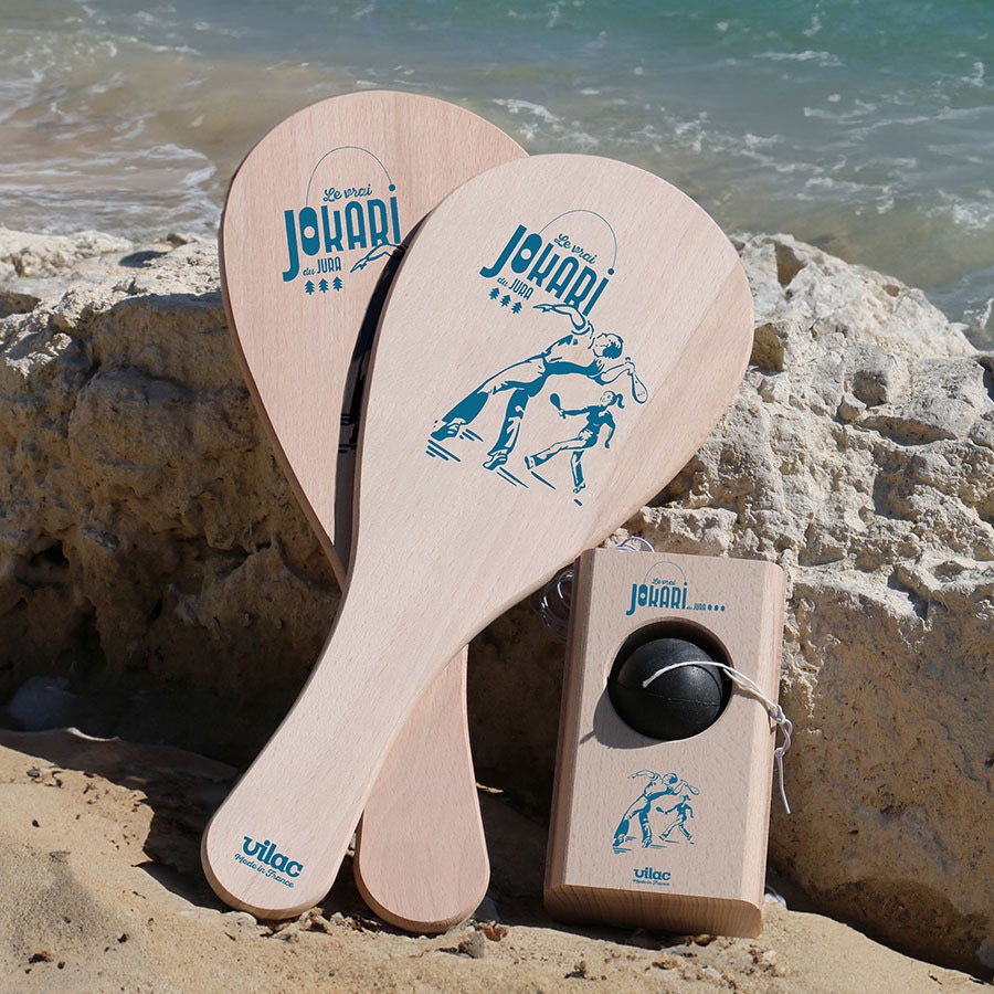 Raquettes en bois Jokari classique Vilac