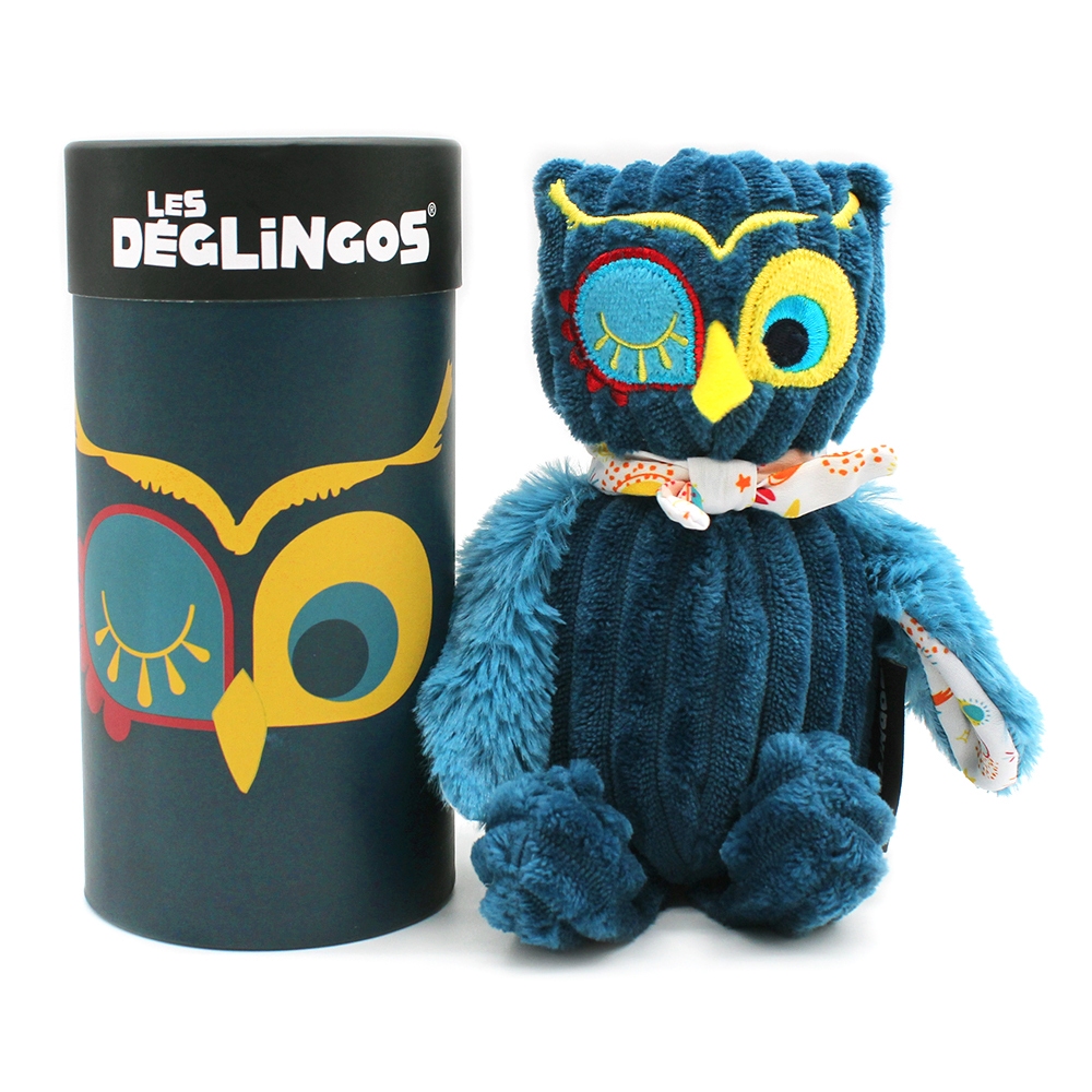 Peluche petit simply Astros le hibou Les Déglingos