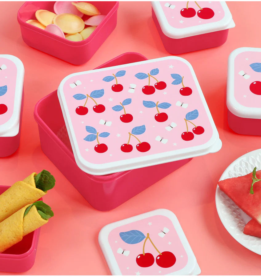 4 boites a gouter gigognes Cerises A Little Lovely Company