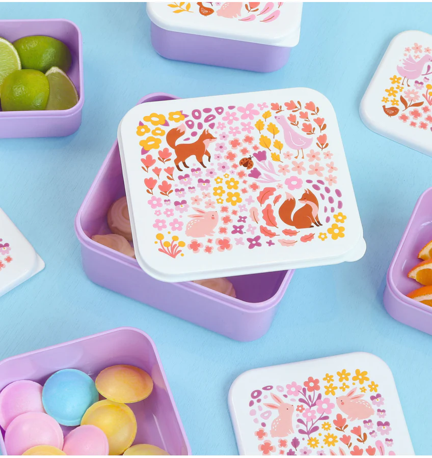 4 boites a gouter gigognes Fleurs A Little Lovely Company