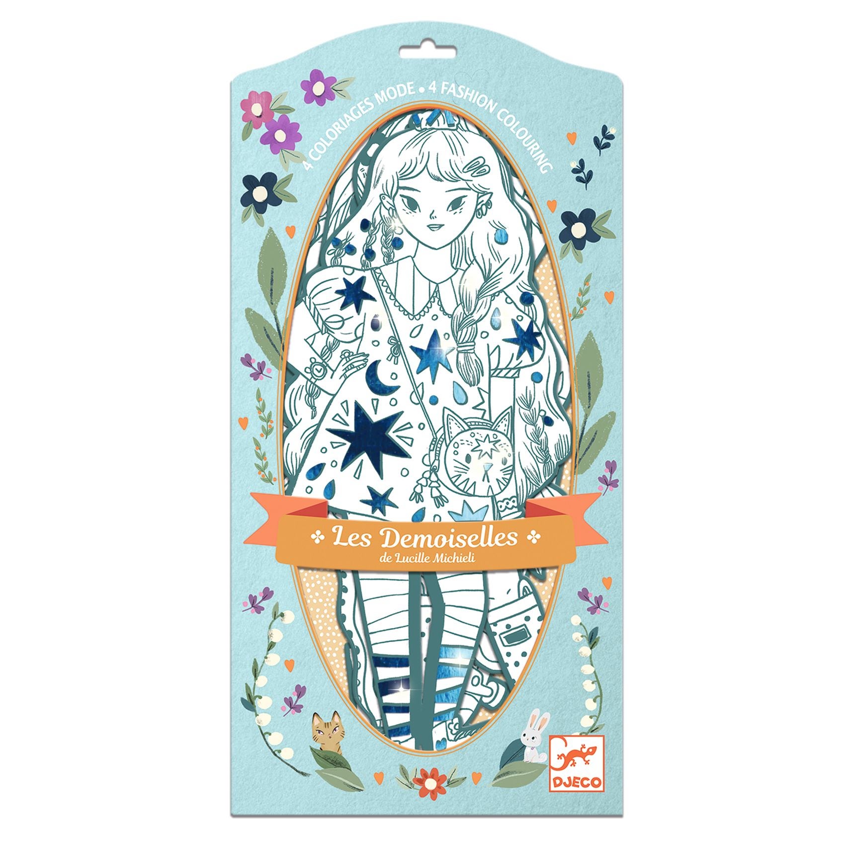 4 coloriages mode Angele  ses amies Djeco