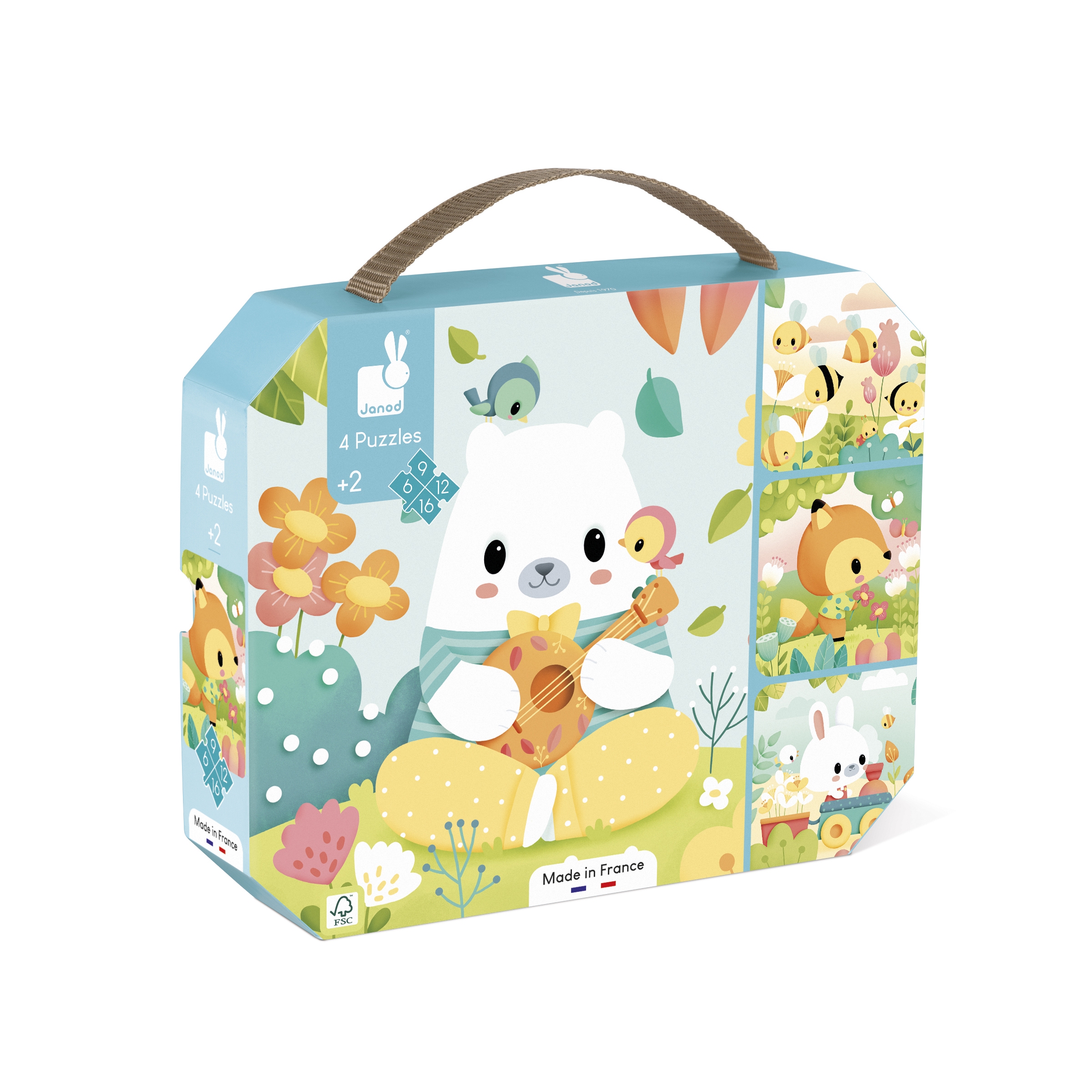 4 puzzles evolutifs 691216 pcs Pure Janod