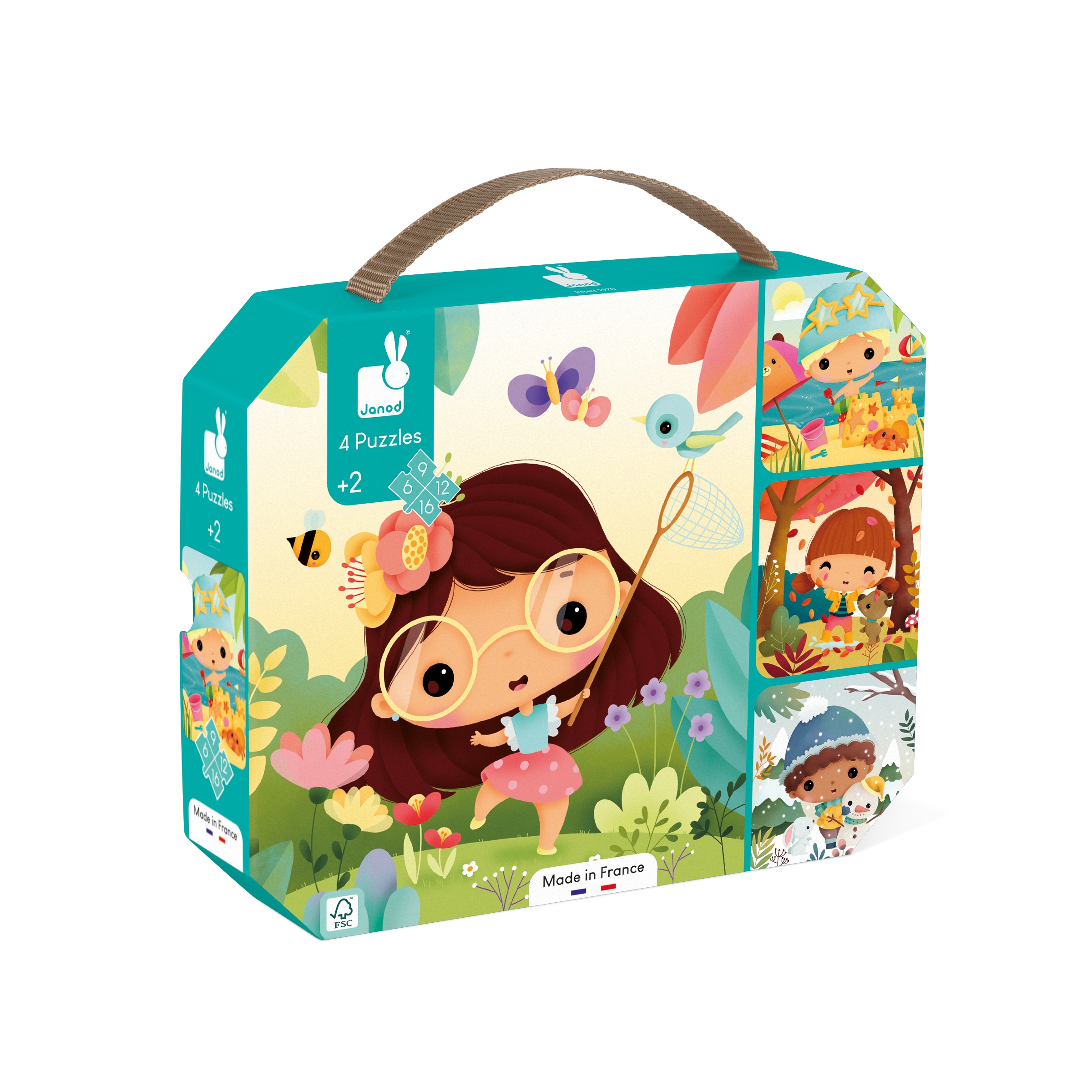 4 puzzles evolutifs les 4 Saisons Janod