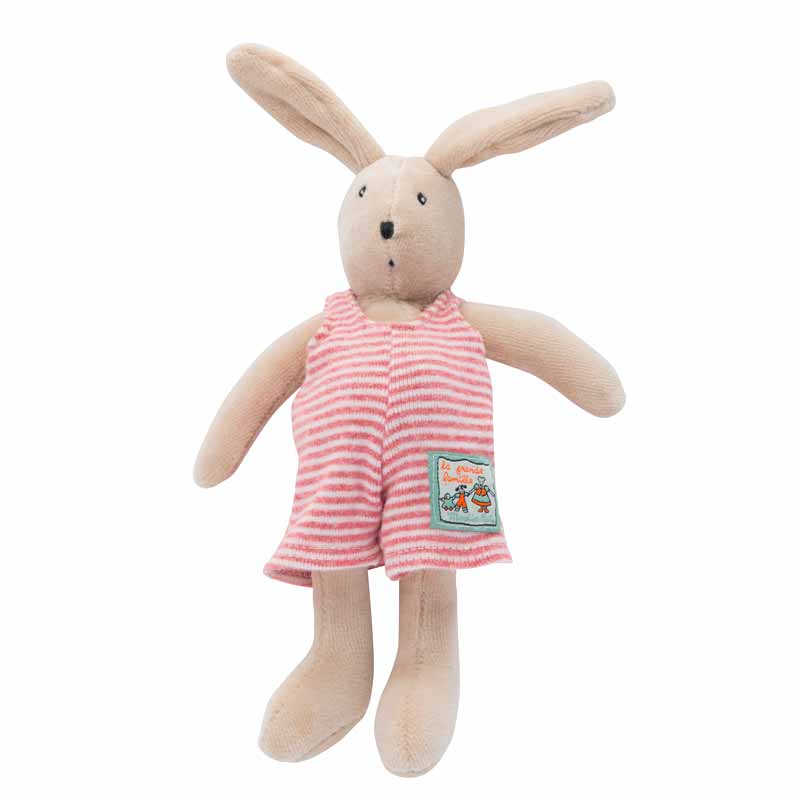 Peluche Sylvain le lapin Les ToutPetits La Grande Famille Moulin Roty 