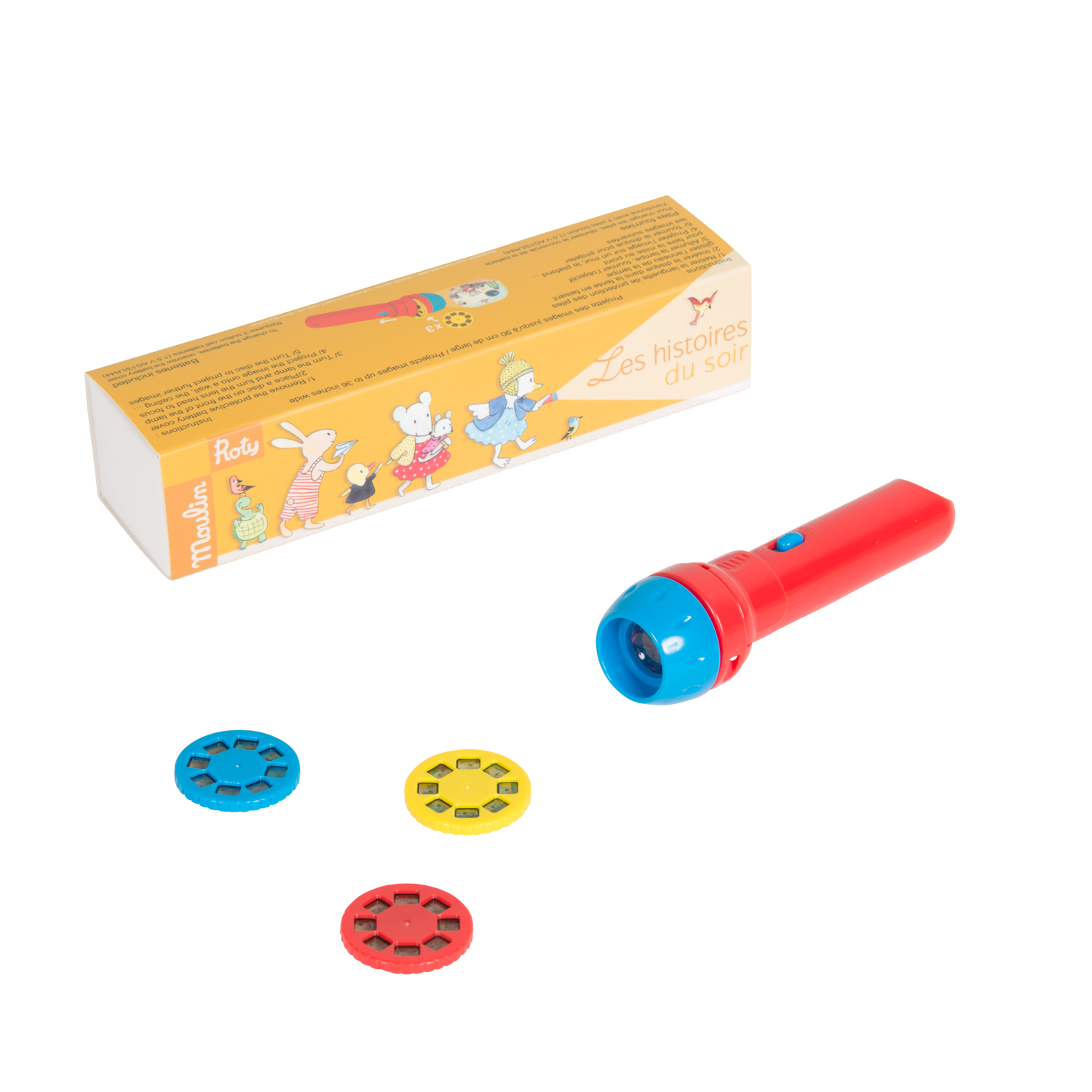 Lampe a histoires La Grande Famille Moulin Roty