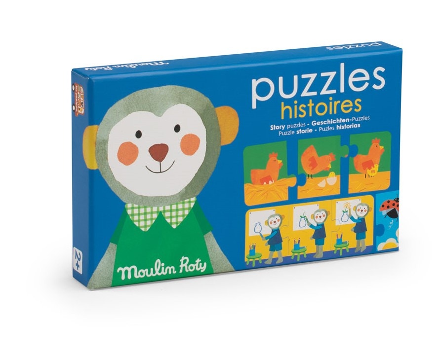 Puzzles histoires 30 pieces Les Popipop Moulin Roty