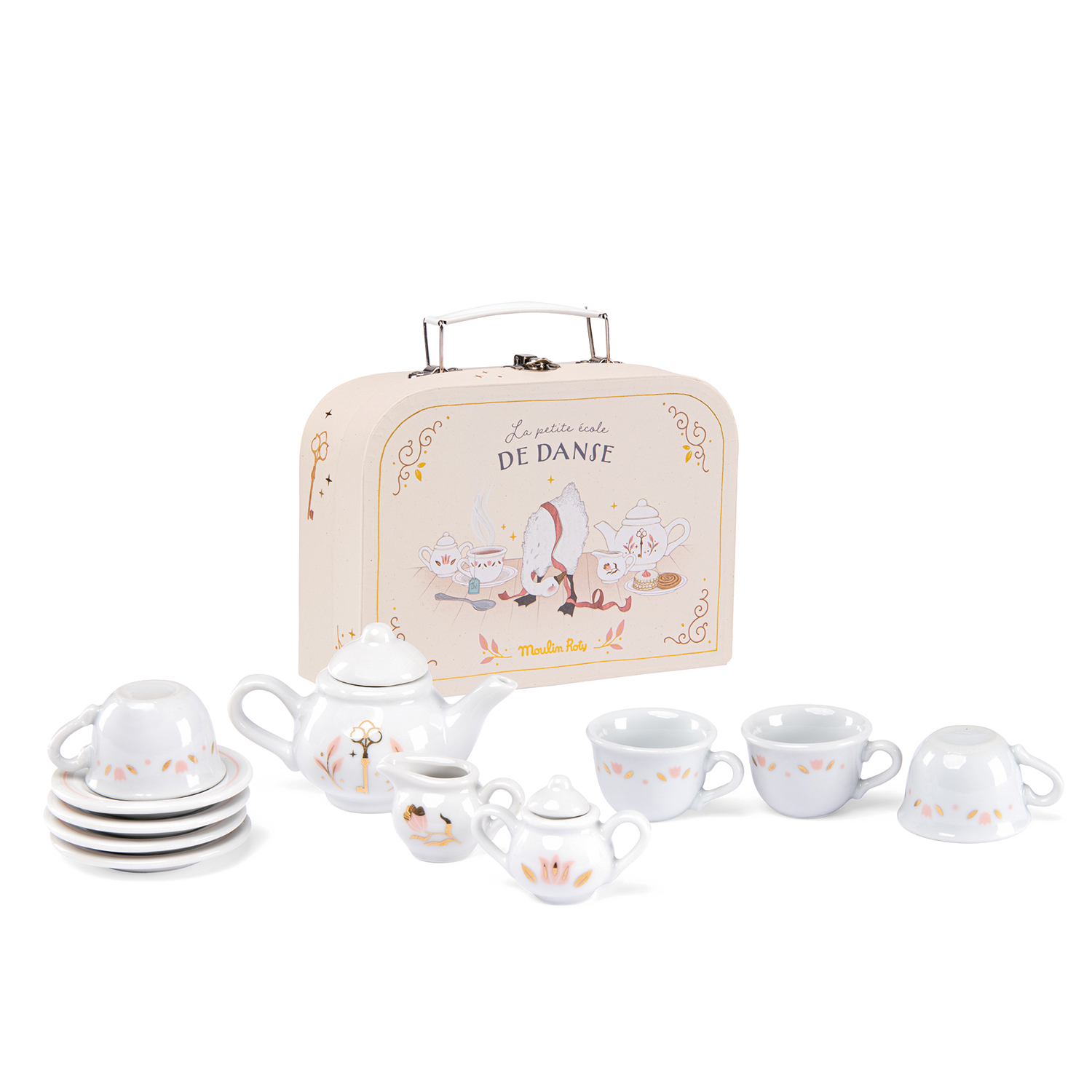Valise dÃ®nette thÃ© porcelaine La petite Ã©cole de danse Moulin Roty