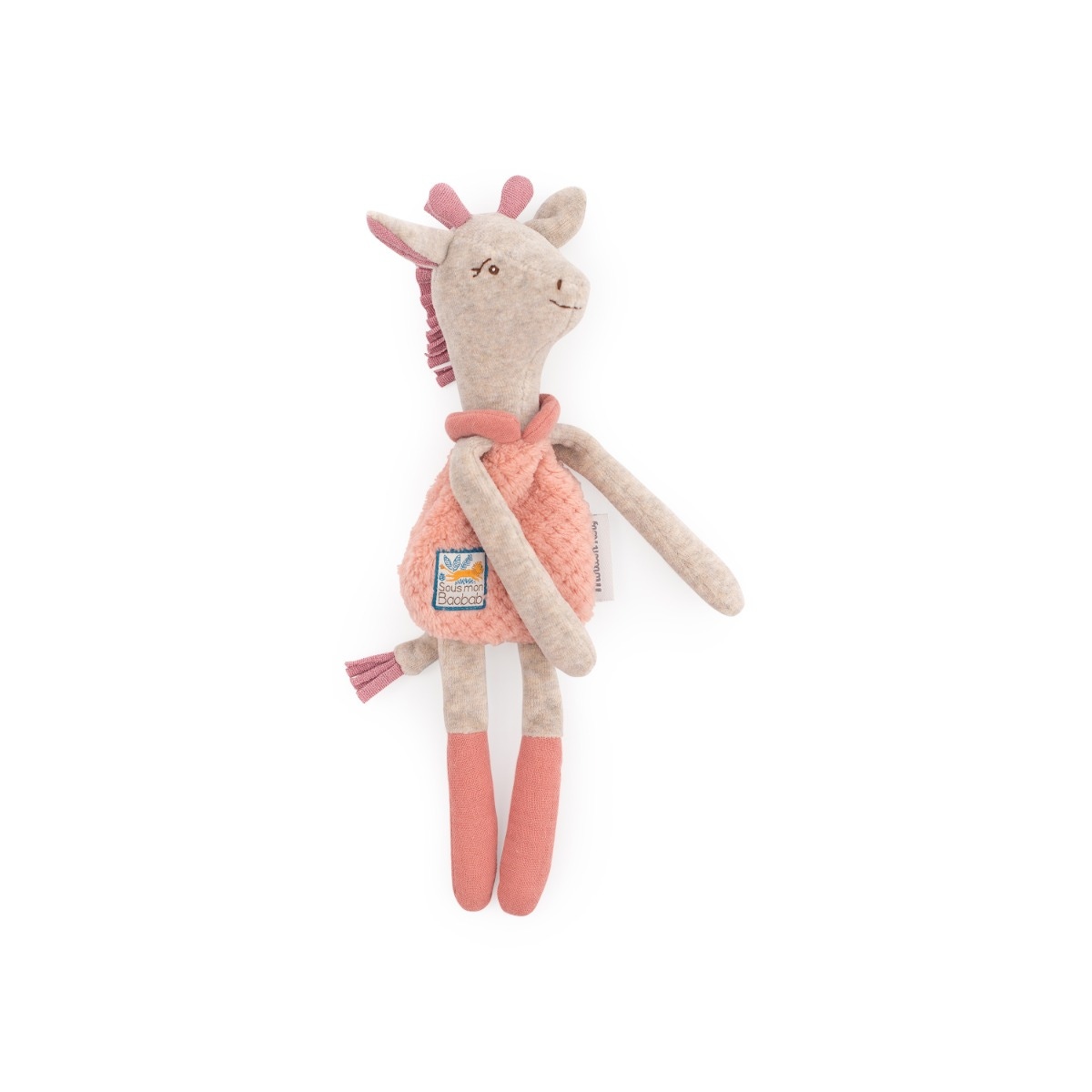 Doudou-hochet Girafe Sous mon baobab Moulin Roty