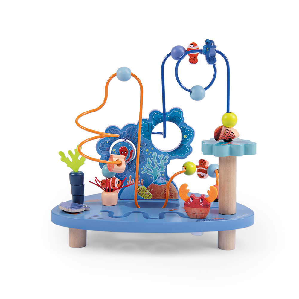 Circuit de perles en bois Les aventures de Paulie Moulin Roty