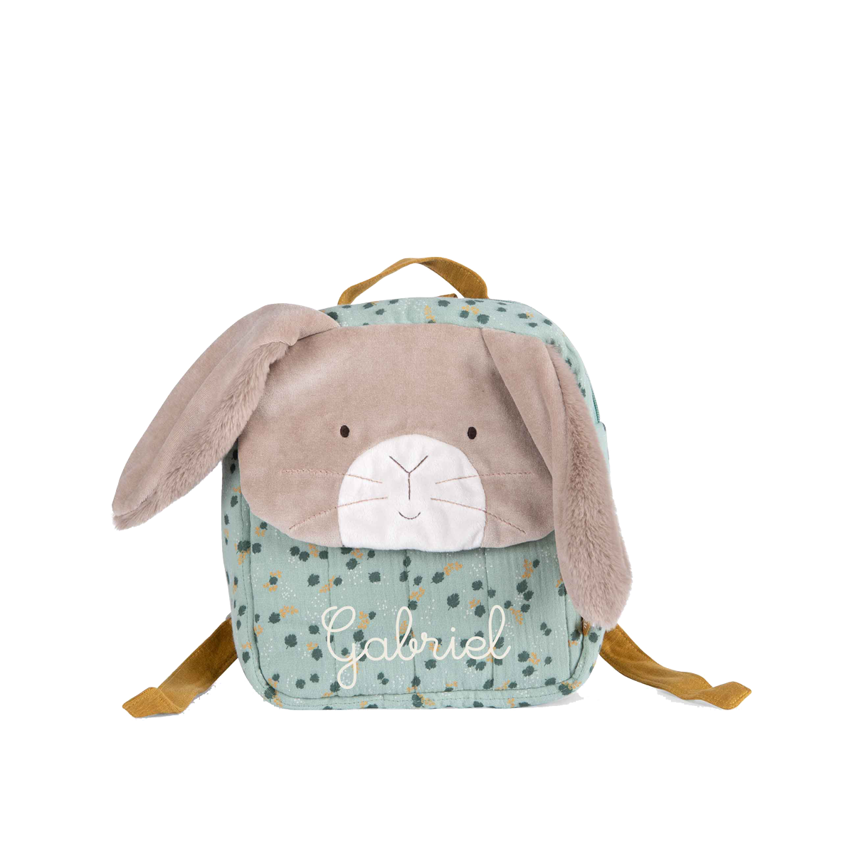 Sac a dos personnalise Lapin sauge Trois petits lapins Moulin Roty
