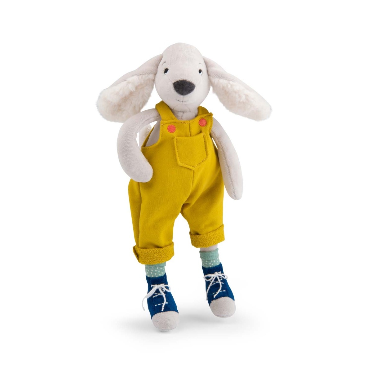 Peluche chien Pilou jaune Puce & Pilou Moulin Roty
