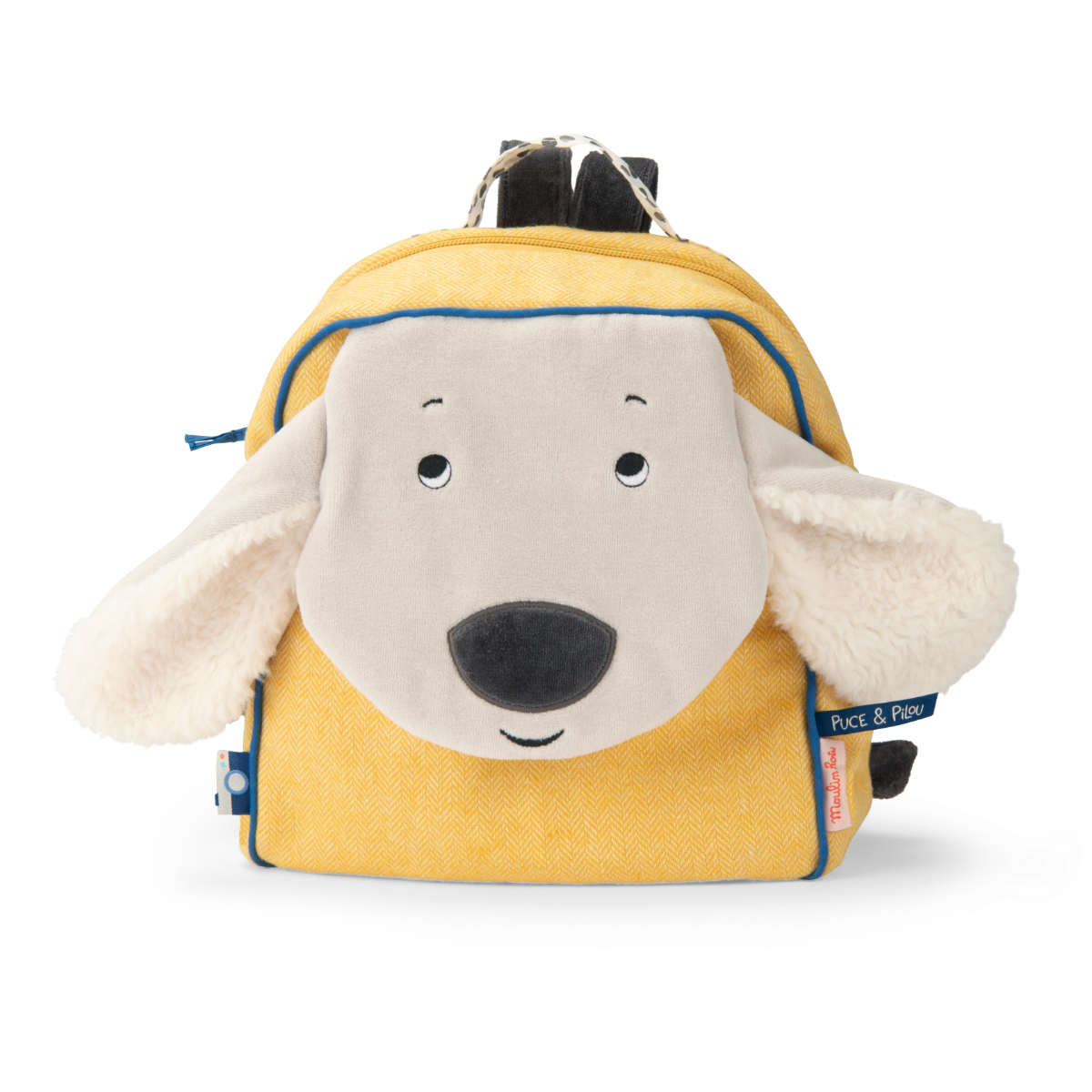 Sac à dos Pilou jaune Puce & Pilou Moulin Roty