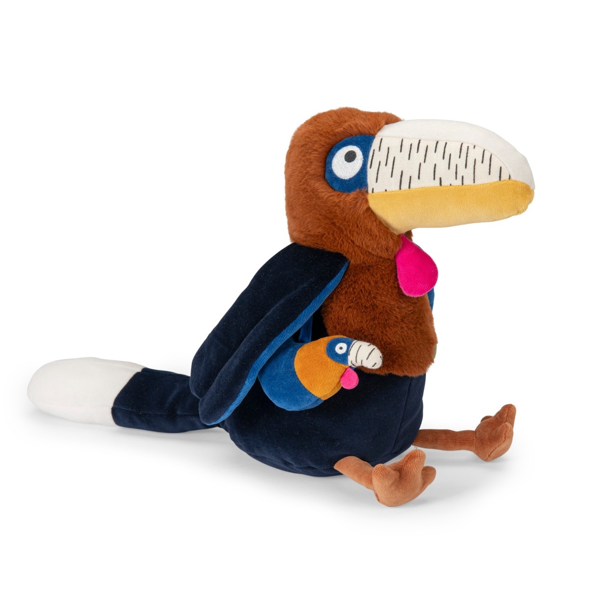 Peluche Grand calao Litchi d'activités La forêt Mawa Moulin Roty