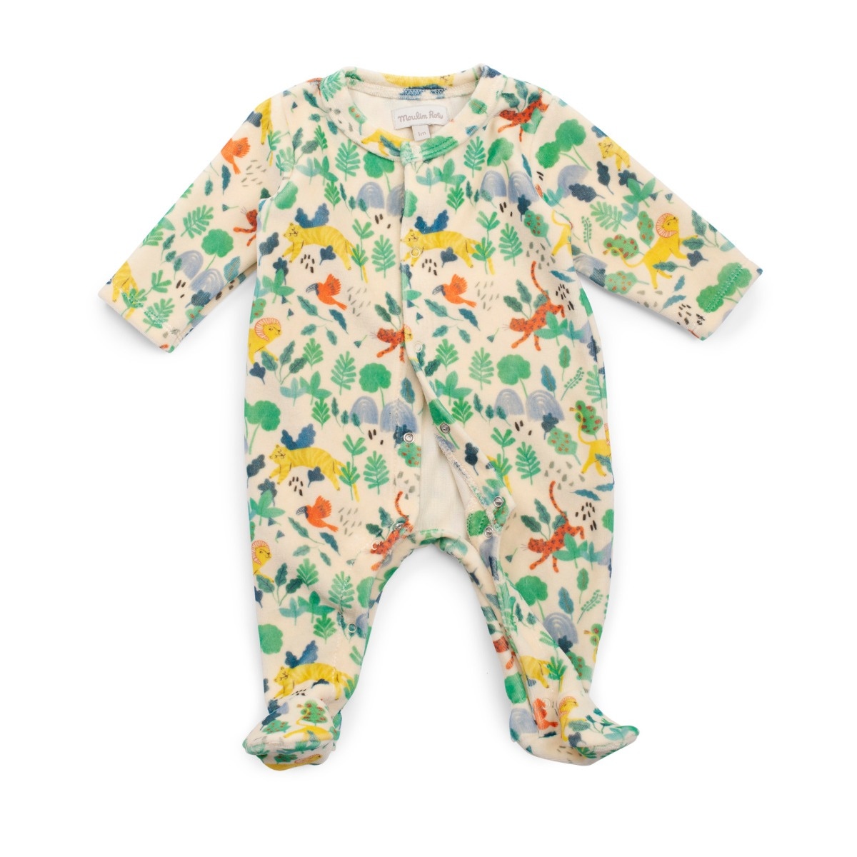 Pyjama 6m velours jungle La forêt Mawa Moulin Roty
