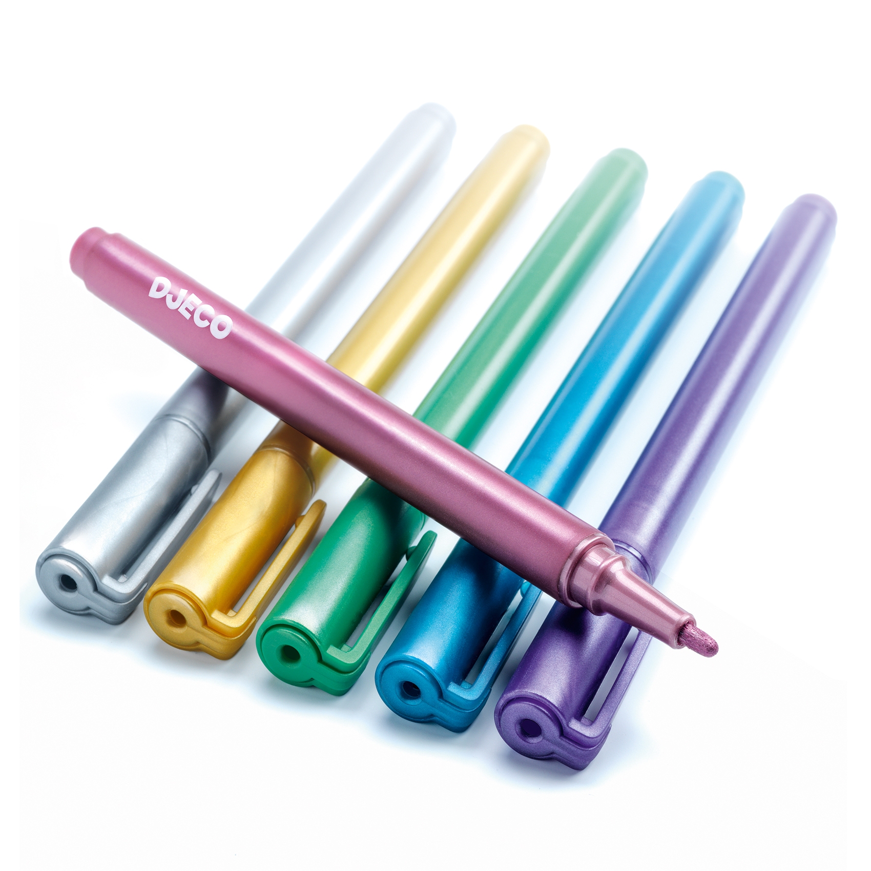 6 marqueurs Metallises Djeco