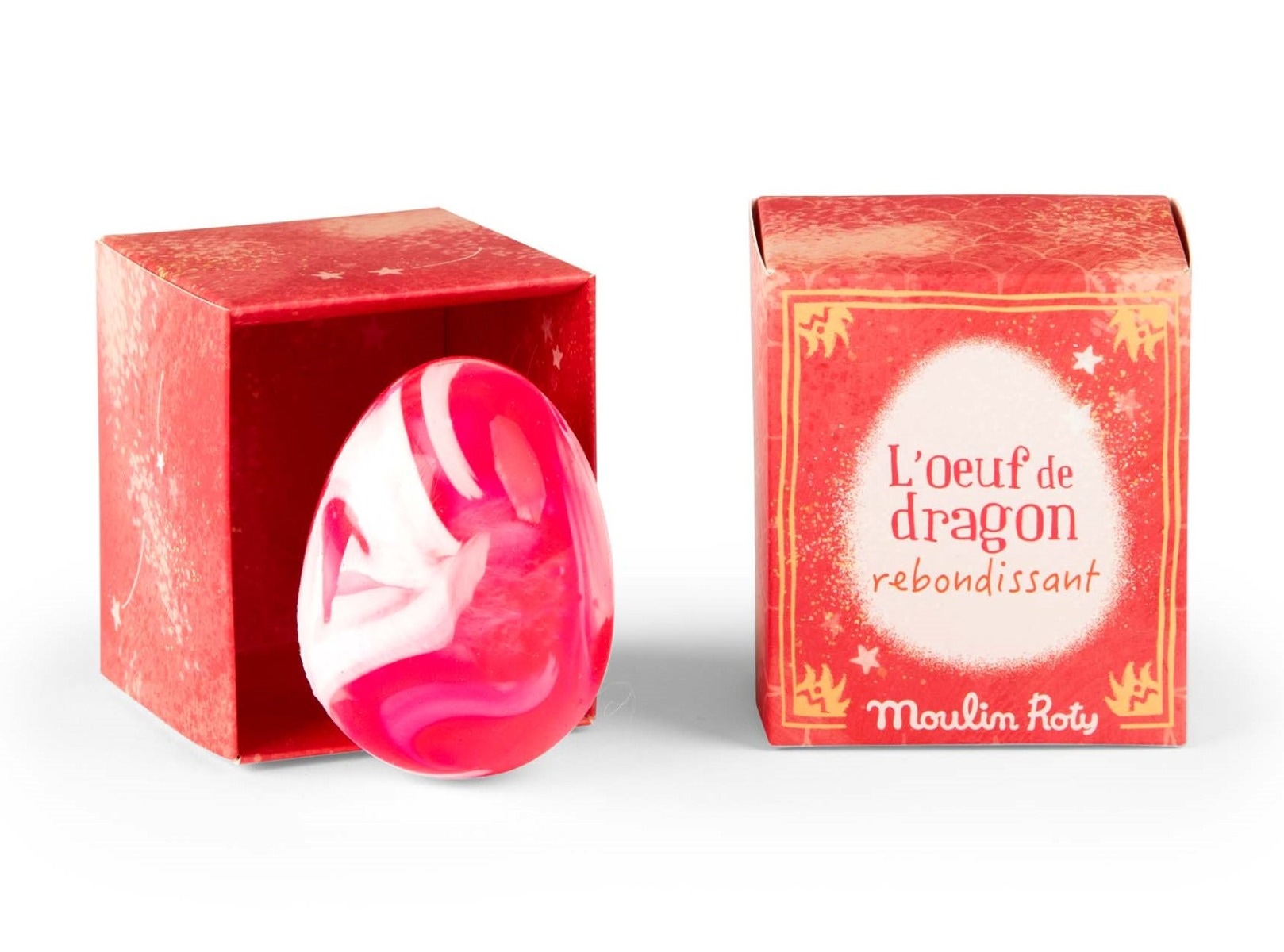 Oeuf de dragon rebondissant rose Les Petites Merveilles Moulin Roty