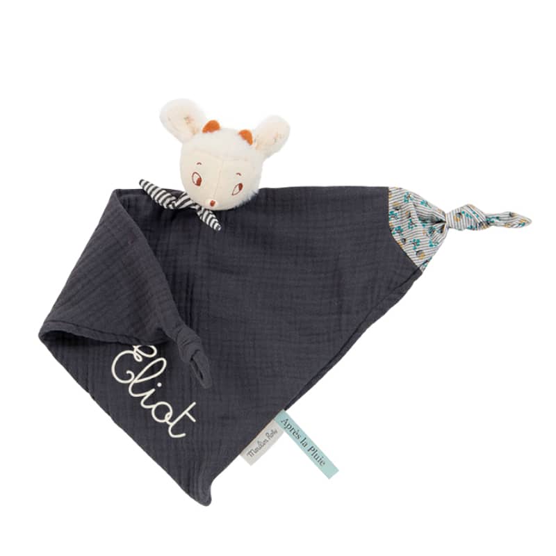 Doudou a broder mouton gris Apres la pluie Moulin Roty