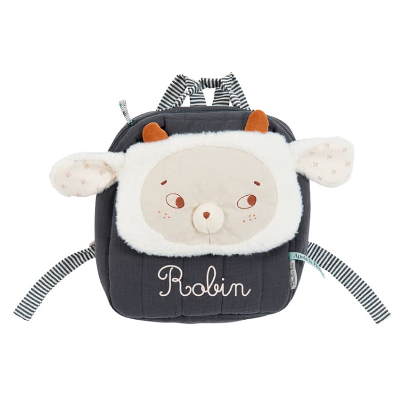 Sac a dos a broder mouton Apres la pluie Moulin Roty