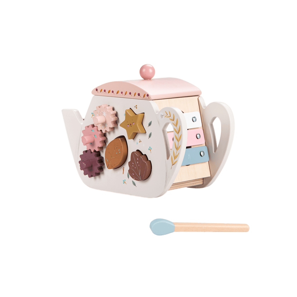 Théière d'activités en bois Après la pluie Moulin Roty