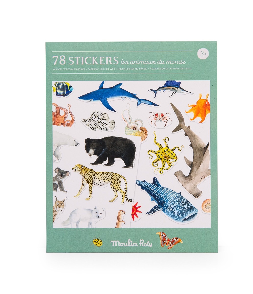 Pochette stickers Tout autour du monde Moulin Roty