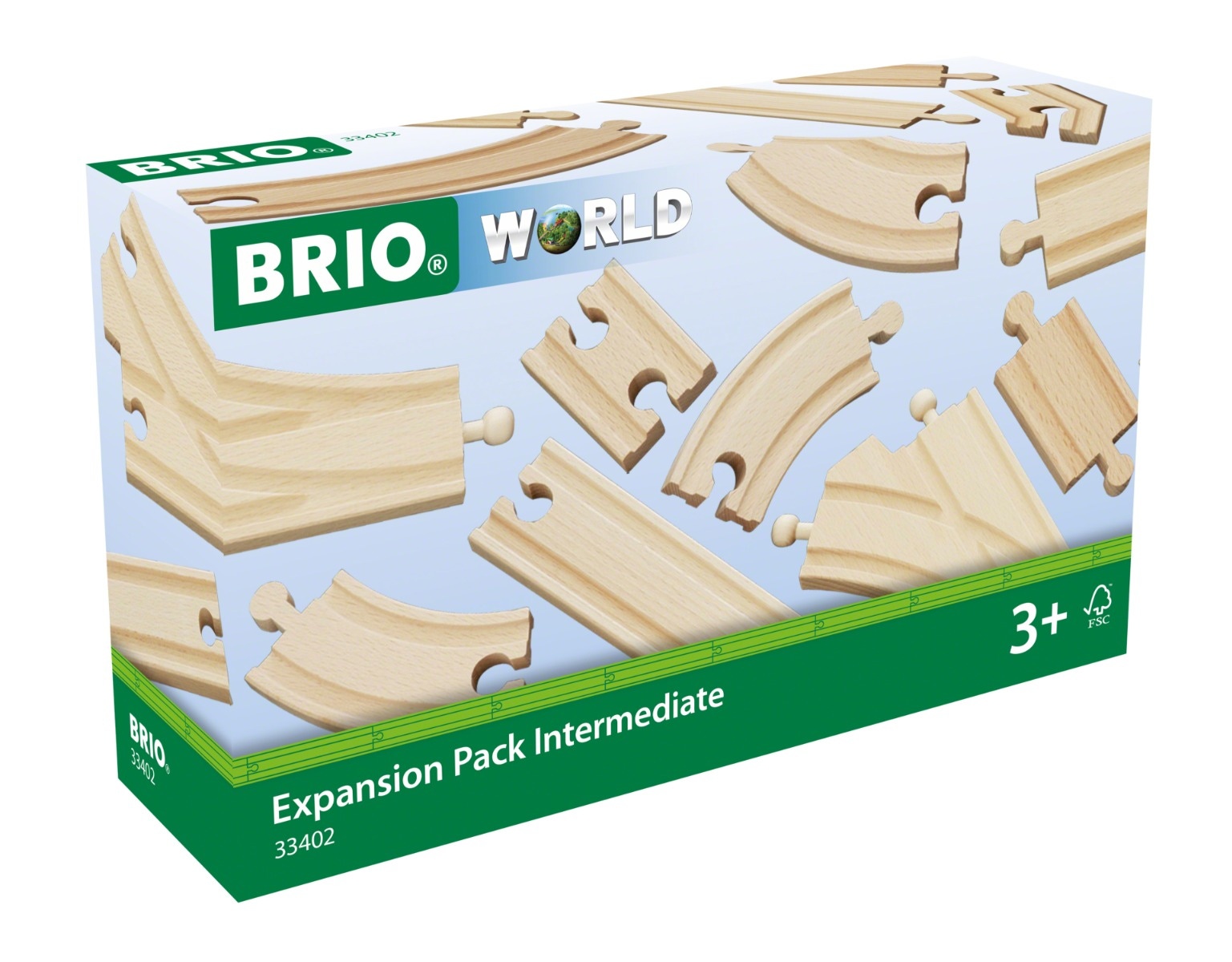 Coffret rails évolution intermédiaire 16 pièces Brio