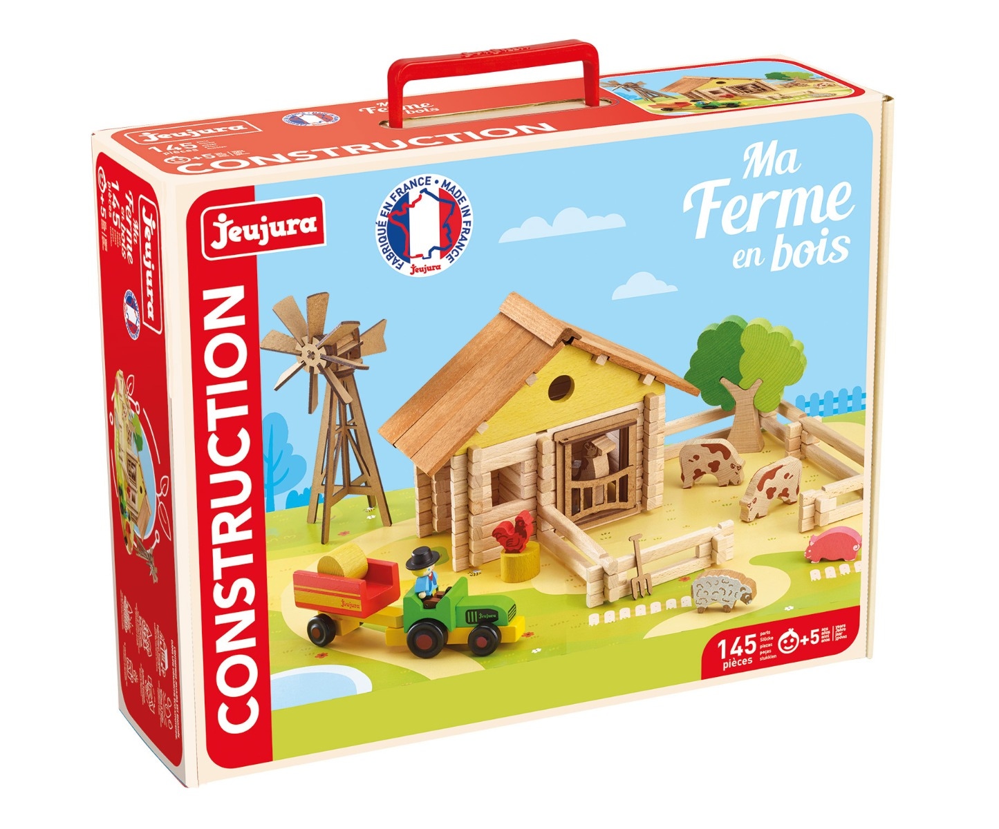 Ma ferme en bois 145 pcs Jeujura