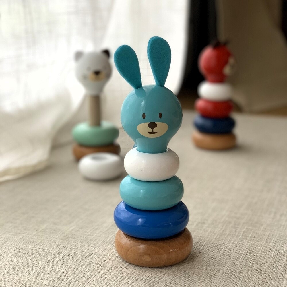 Jouet à empiler en bois Lapin Raoul Vilac
