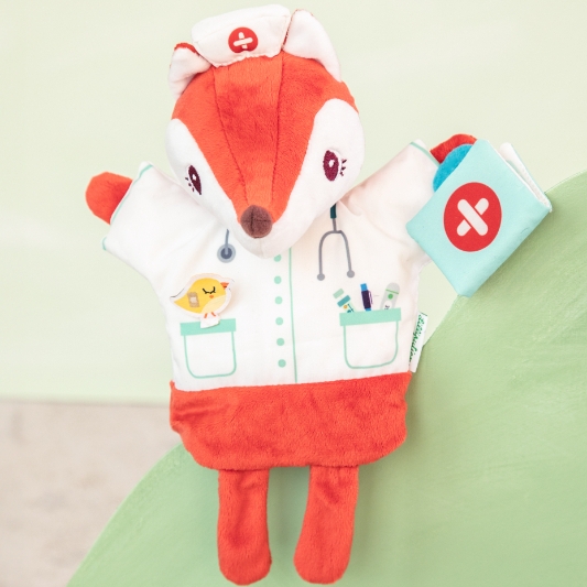 Marionnette a main Alice docteur Lilliputiens