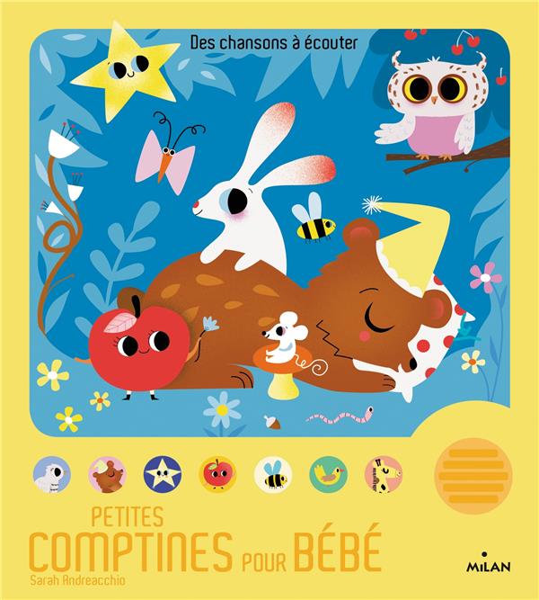 Livre musical Petites comptines pour bébé Milan Editions