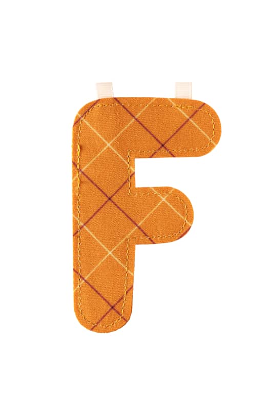 Lettre F en tissu Lilliputiens