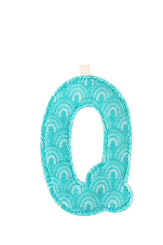 Lettre Q en tissu Lilliputiens