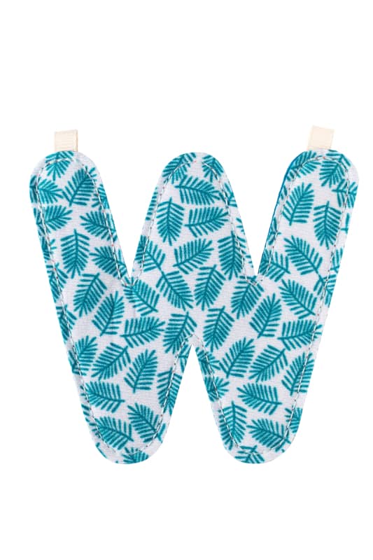 Lettre W reversible en tissu Lilliputiens