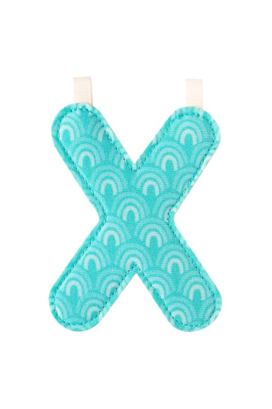 Lettre X reversible en tissu Lilliputiens