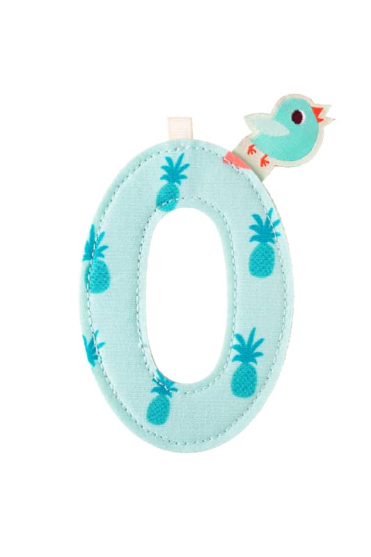 Lettre O reversible en tissu Lilliputiens