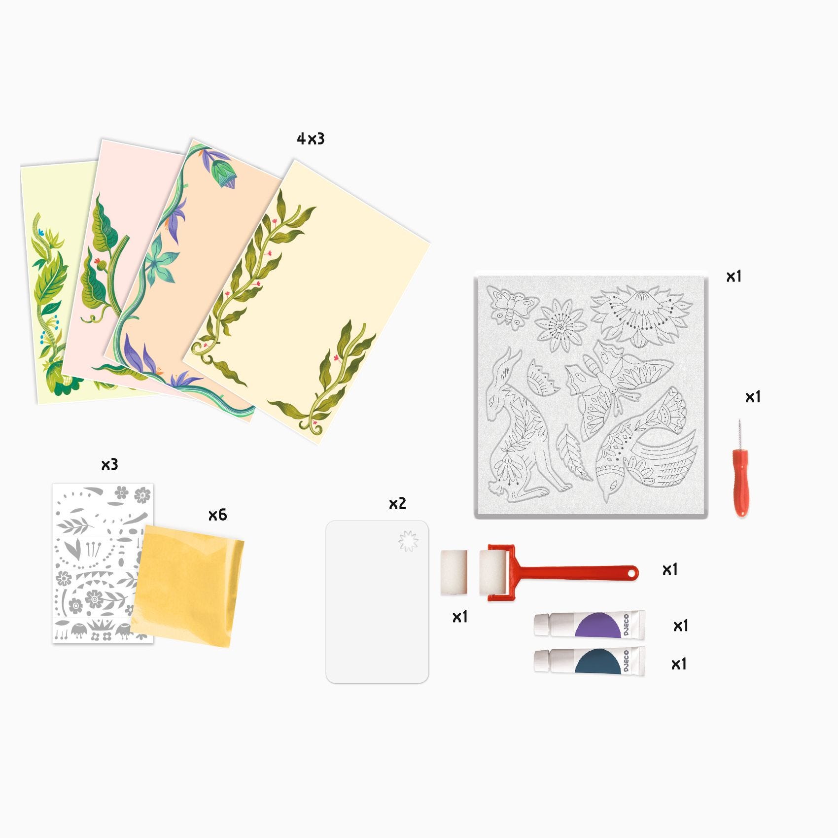 Atelier gravure Passiflore Djeco