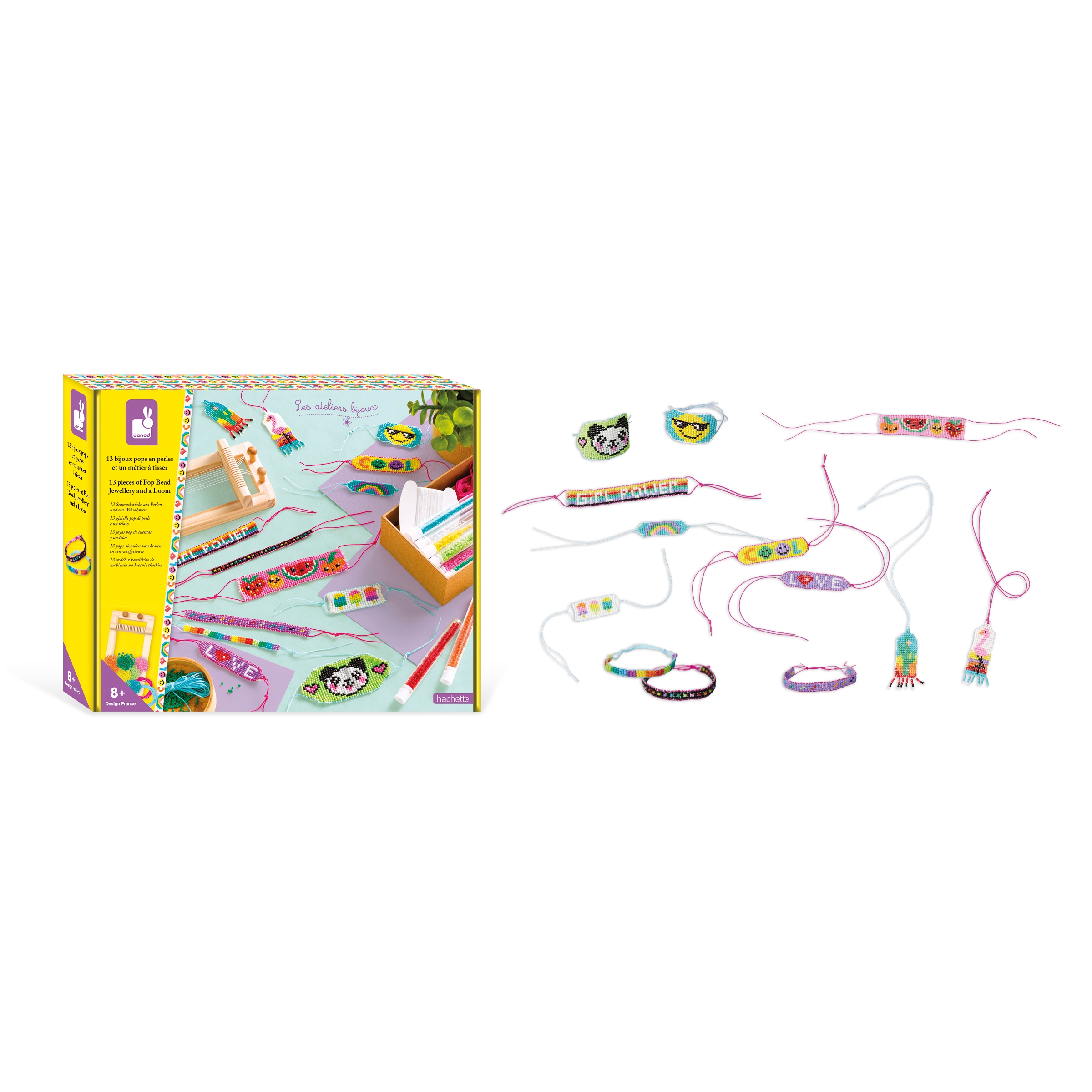 Bijoux pops perles et metier a tisser Janod