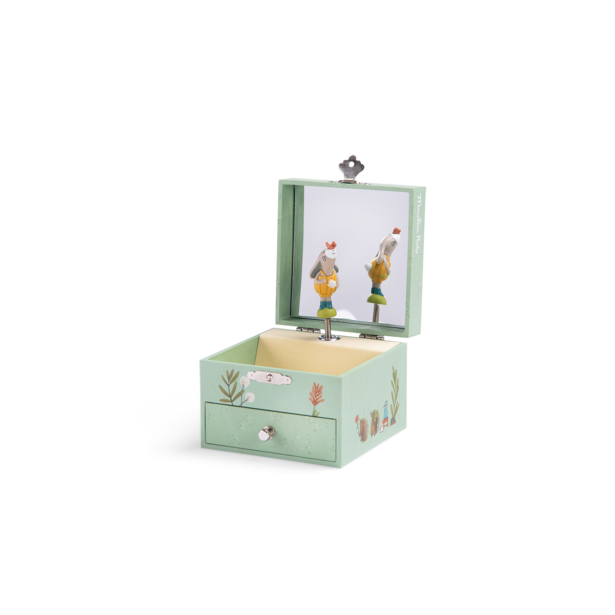 Boite a musique coffret Trois petits lapins