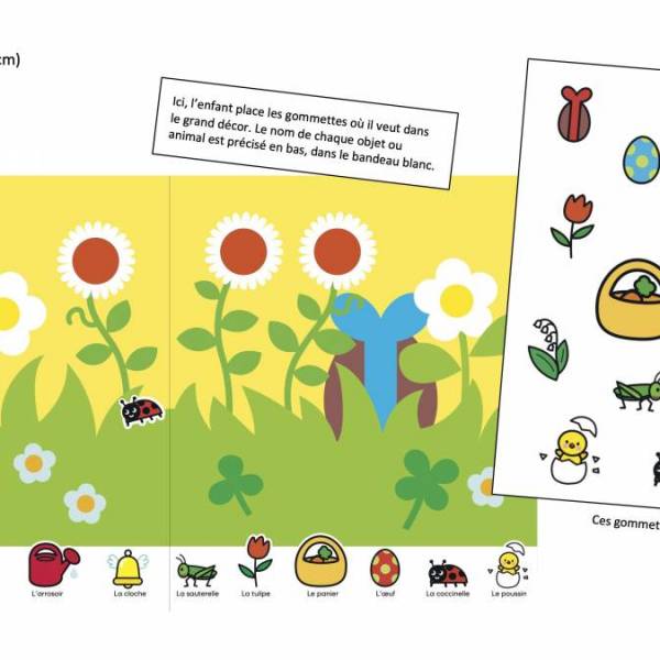 Boite de 100 stickers Les saisons Poppik