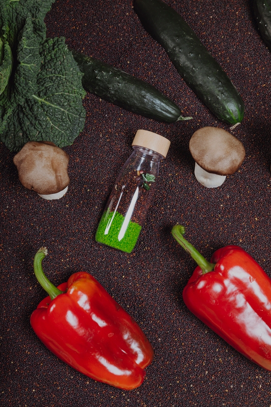 Bouteille sensorielle Veggies Petit Boum