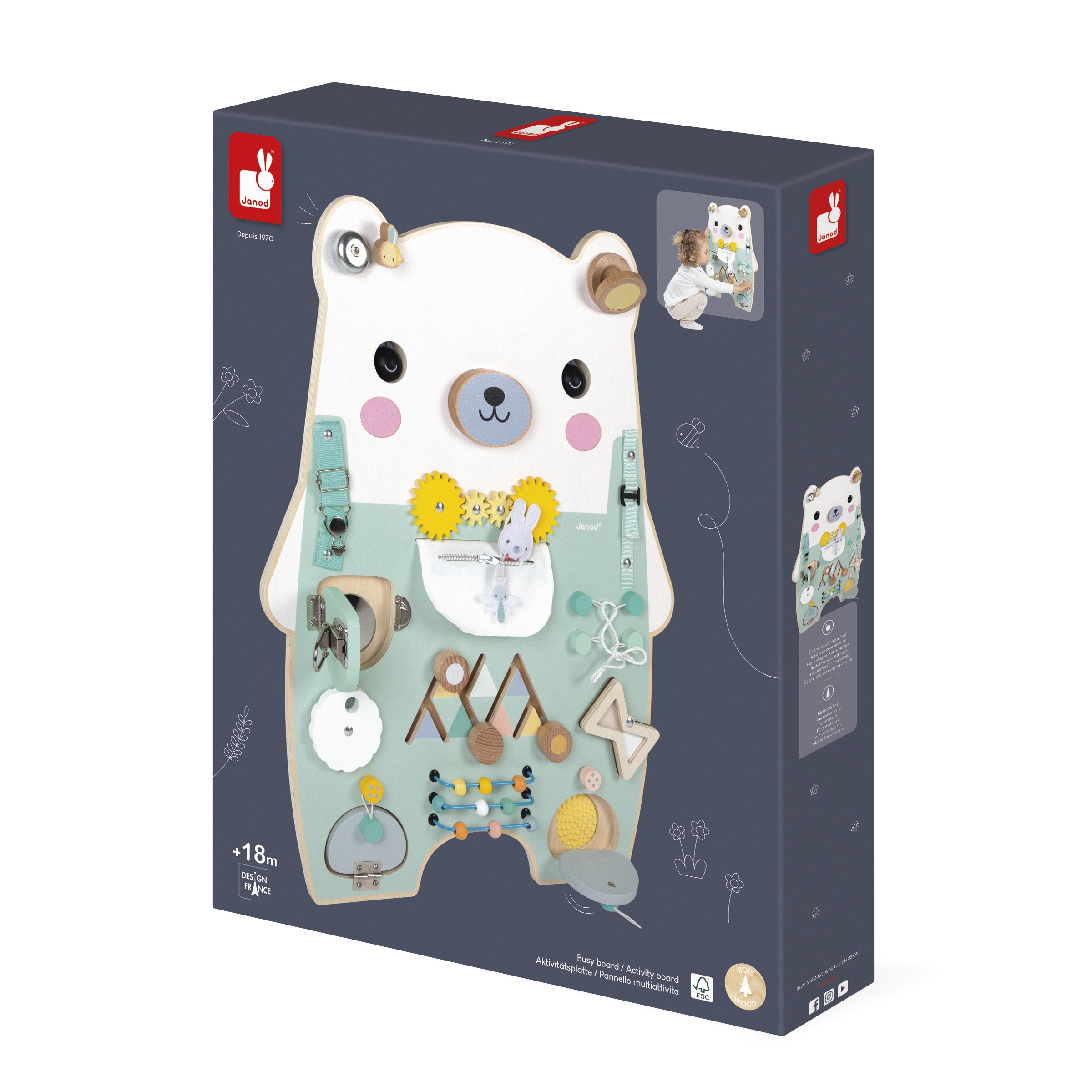 Busy board Ourson Pure Janod