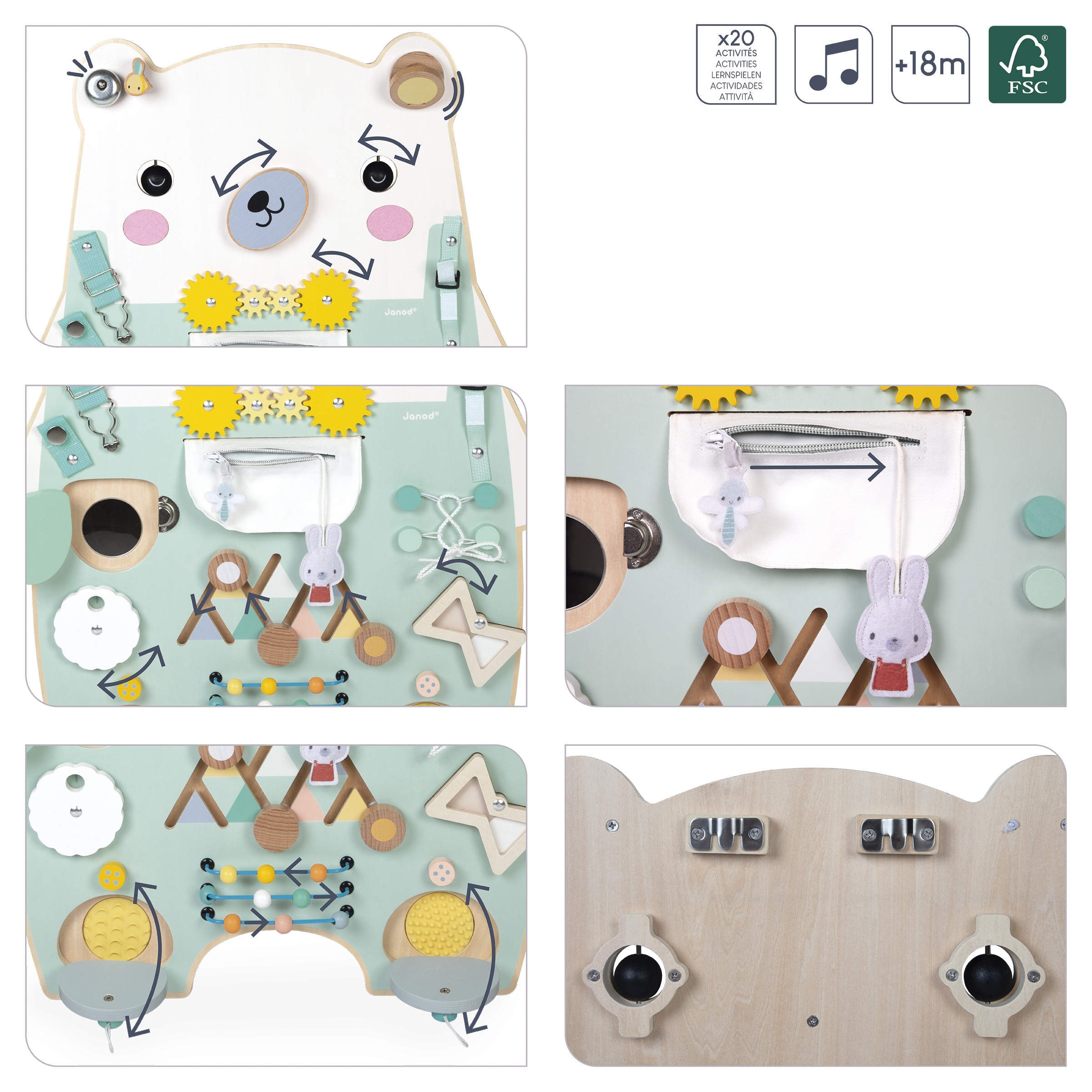 Busy board Ourson Pure Janod